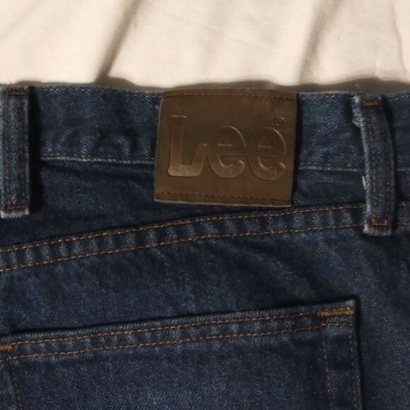 Lee Regular Fit Straight Leg Jeans Men's 38 X 34 - Picture 4 of 7